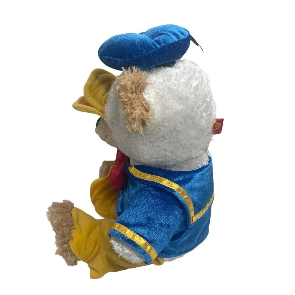 Disney Parks Duffy The Disney Bear Dressed As Donald Duck 17” Stuffed Animal Toy